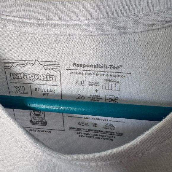Mens Patagonia Responsibili Tee Graphic Long Sleeve T Shirt Size XL - Picture 5 of 7
